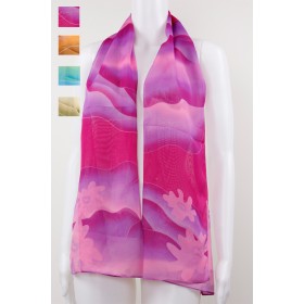 Floral Silky Scarf 02